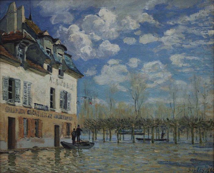Painting of Alfred Sisley in the Orsay Museum, Alfred Sisley